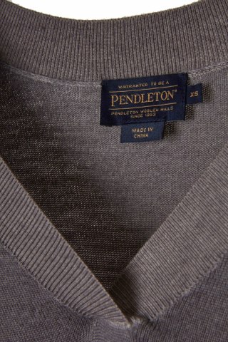 PENDLETON mięciutki jak chmurka sweter wełna merynosa stalowy kolor XS/S