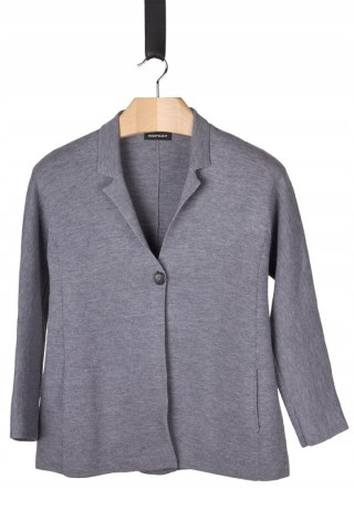 REPEAT nietuzinkowy gładki sweter wełna merynosa 36