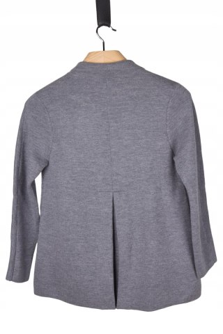 REPEAT nietuzinkowy gładki sweter wełna merynosa 36