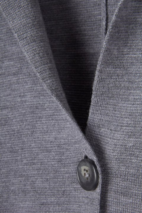 REPEAT nietuzinkowy gładki sweter wełna merynosa 36