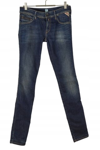 REPLAY YASMEEN - unikatowe spodnie jeans - 28/32