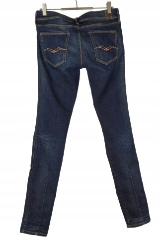 REPLAY YASMEEN - unikatowe spodnie jeans - 28/32