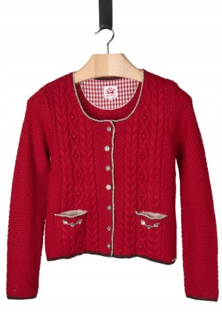 SPIETH & WENSKY niebanalny sweter wełna piękny splot L