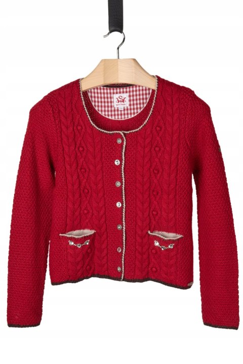 SPIETH & WENSKY niebanalny sweter wełna piękny splot L