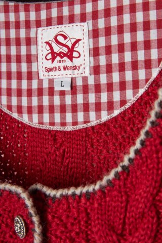 SPIETH & WENSKY niebanalny sweter wełna piękny splot L