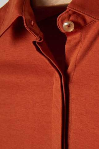 STENSTRöMS bluzka koszulowa wysokogatunkowa bawełna koniakowy kolor S