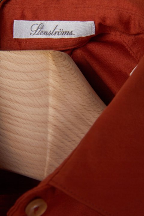 STENSTRöMS bluzka koszulowa wysokogatunkowa bawełna koniakowy kolor S