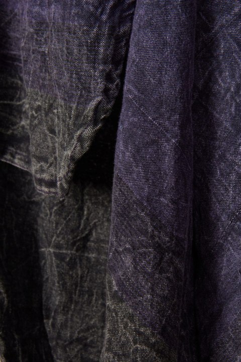 Spodnie szarawary INDIE mięciutkie bawełna stalowy fioletowy kolor S