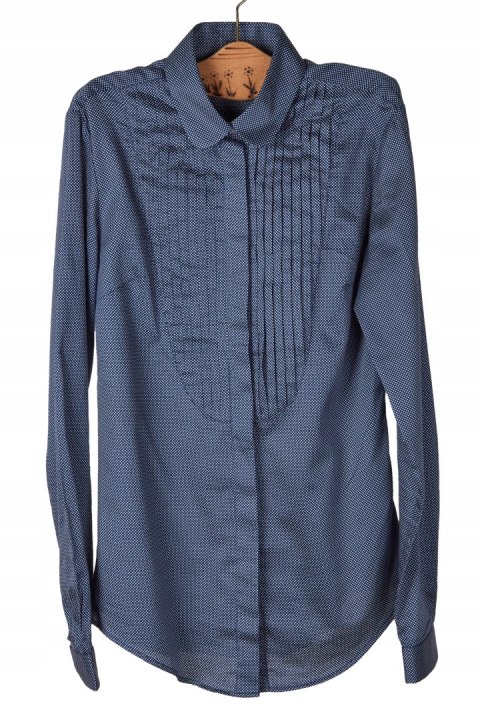 T.M.LEWIN - bluzka koszulowa drobne groszki -34 XS