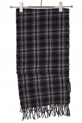 TOMMY HILFIGER - wełniany szalik w kratkę