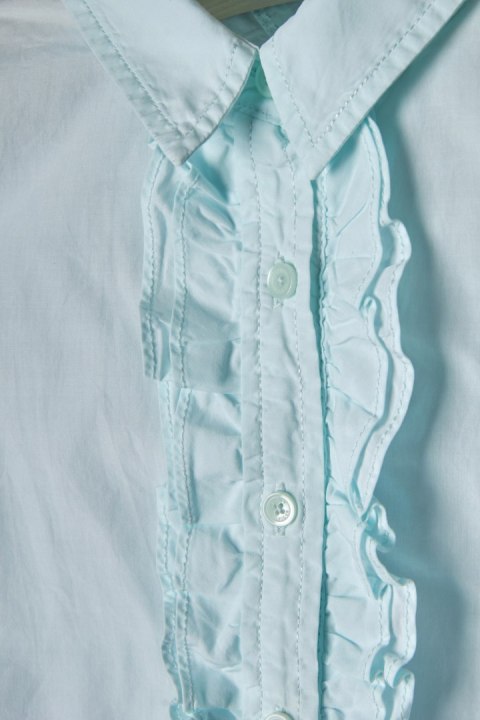 TOMMY HILFIGER-śliczna bluzka koszulowa miętowa-38