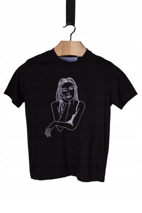 TOPSHOP - wyszukana bluzka motyw twarzy - S