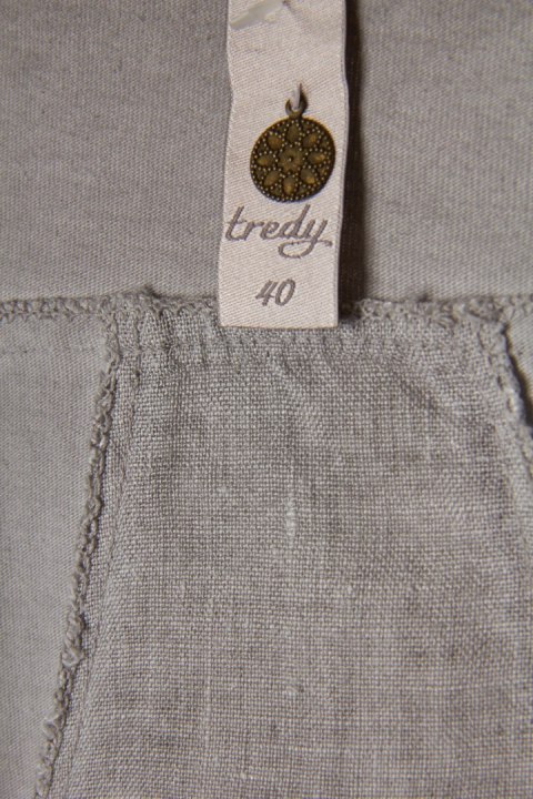 TREDY - cudna bluzka narzutka z lnem zdobiona - 40