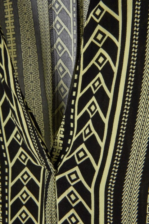 ULLA POPKEN -luźna bluzka geometryczne wzory - XXL