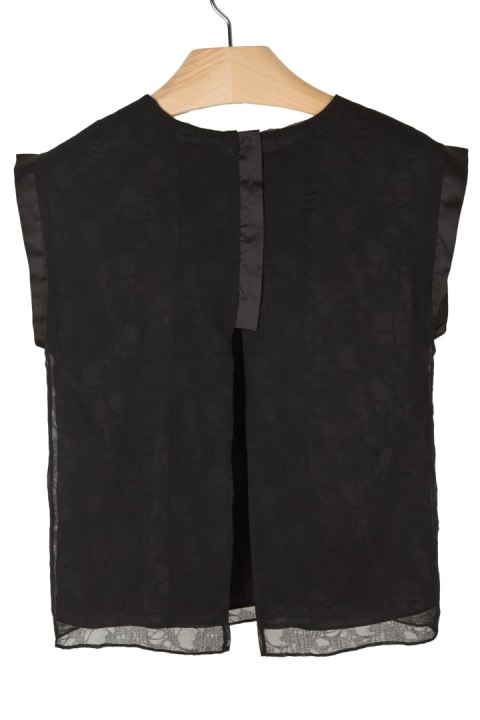 VINTAGE BY FE - elegancka bluzka wieczorowa - XS/S