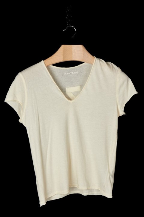 ZADIG&VOLTAIRE luźna bluzka mięciutka bawełna cream S/M