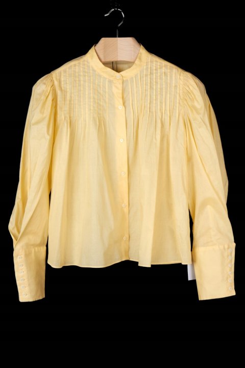 ZARA - zjawiskowa bluzka koszulowa rękawy bufki- L