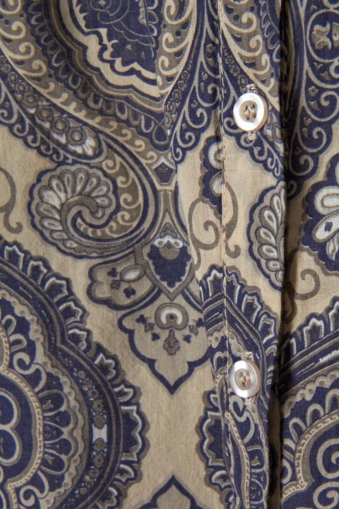 Zjawiskowa włoska bluzka piękny wzór oversize - S/M