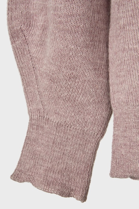 ALPA - nietuzinkowy mięsisty fiński sweter alpaka lila róż premium M/L