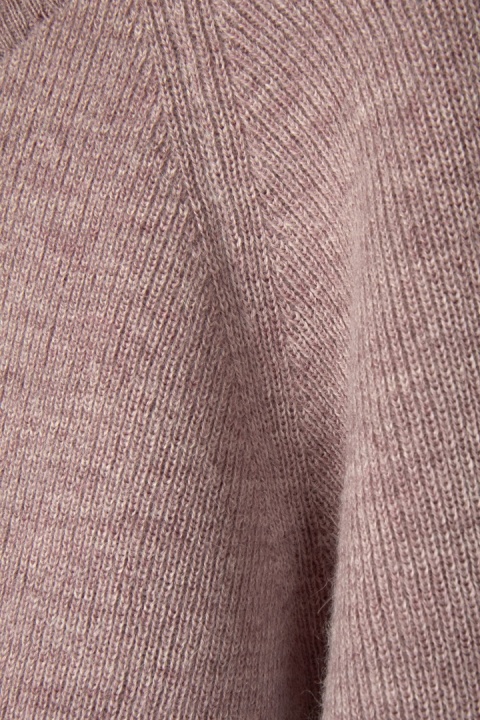 ALPA - nietuzinkowy mięsisty fiński sweter alpaka lila róż premium M/L