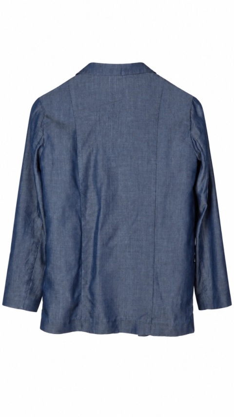 COS - śliczna lekka marynarka denim chłodny lyocell 34