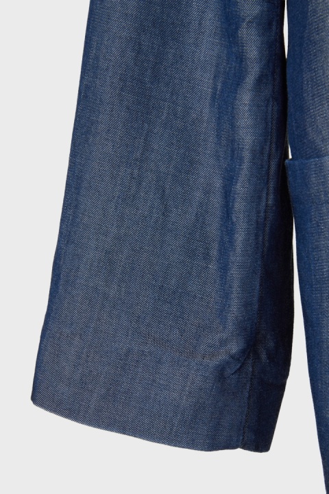 COS - śliczna lekka marynarka denim chłodny lyocell 34