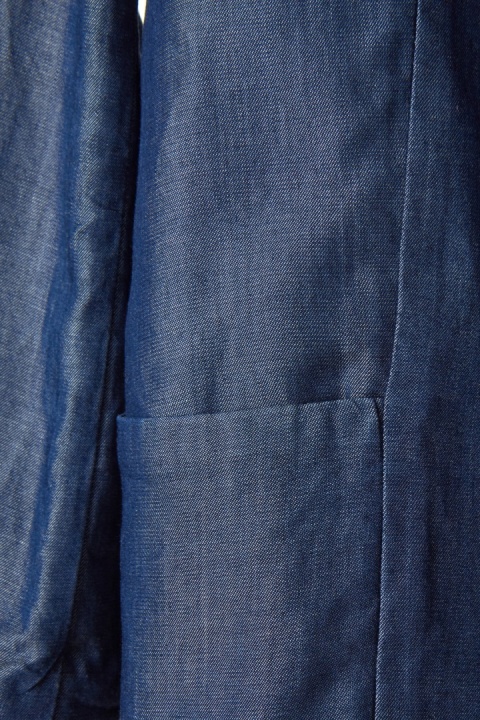 COS - śliczna lekka marynarka denim chłodny lyocell 34