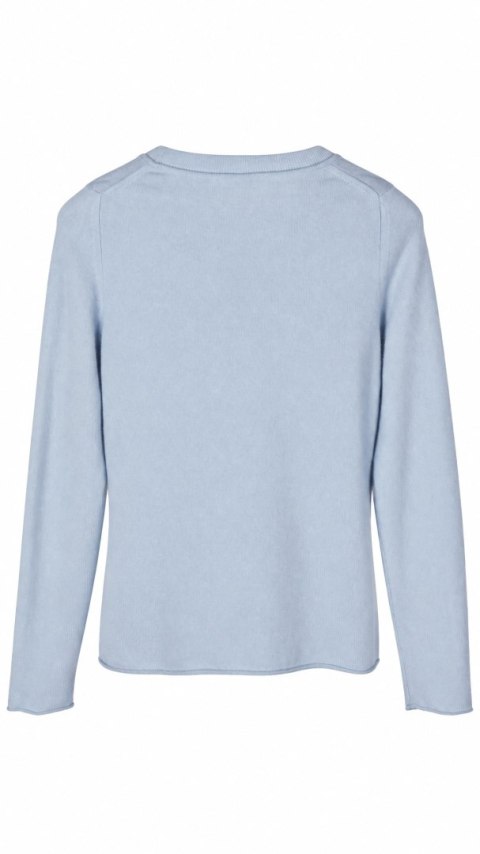 HUGO BOSS mięciutki sweter pure cashmere kaszmir pastelowy błękit S