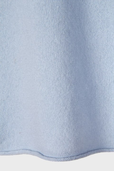 HUGO BOSS mięciutki sweter pure cashmere kaszmir pastelowy błękit S