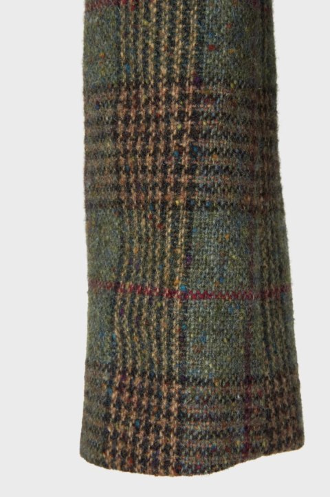 JIGSAW zjawiskowa marynarka taliowana wełna tweed asymetryczne zapięcie S