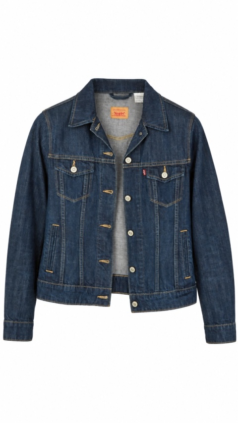 LEVI'S zawsze modna bluza kurtka katana jeans indygo S
