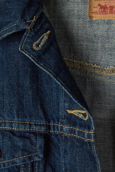 LEVI'S zawsze modna bluza kurtka katana jeans indygo S