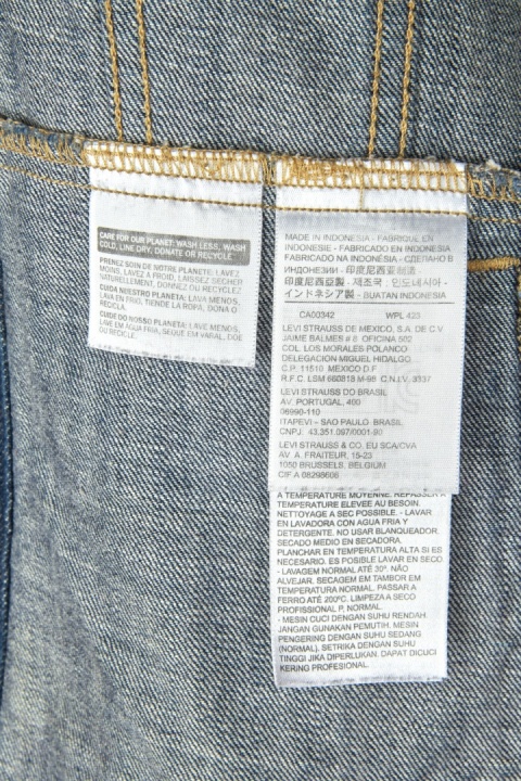 LEVI'S zawsze modna bluza kurtka katana jeans indygo S