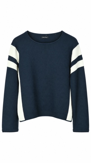 MARC O'POLO - mięciutki sweter bawełna oversize - S/M