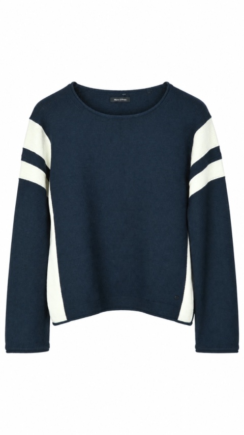 MARC O'POLO - mięciutki sweter bawełna oversize - S/M