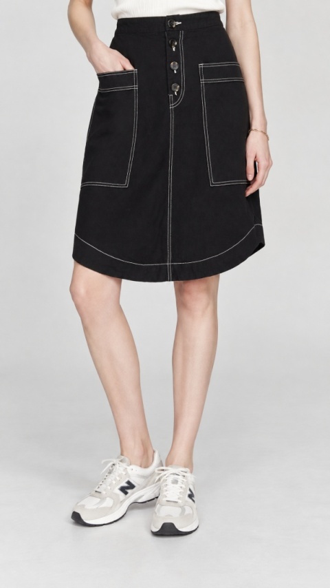 MONKI - niespotykana spódnica z kieszeniami bawełna jeans 36