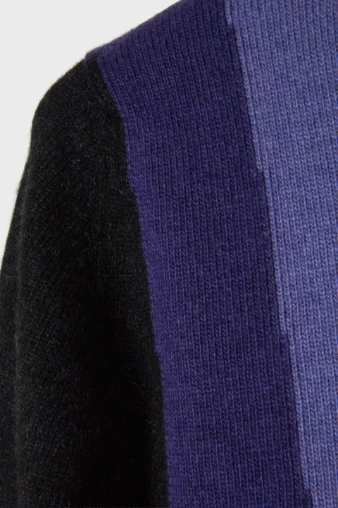 NEIMAN MARCUS luksusowy sweter kaszmir piękne odcienie fioletu S