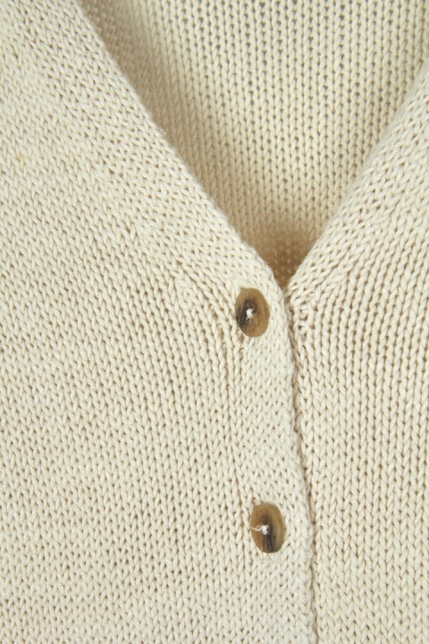 WHITE STUFF mięciutki sweter bawełna len rozpinany 38/40
