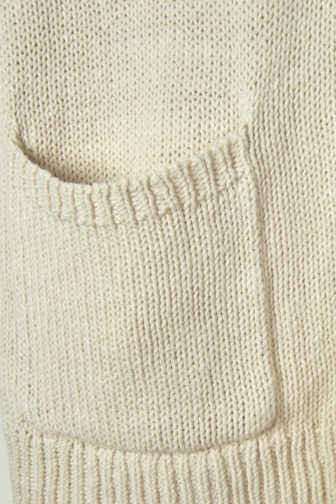 WHITE STUFF mięciutki sweter bawełna len rozpinany 38/40