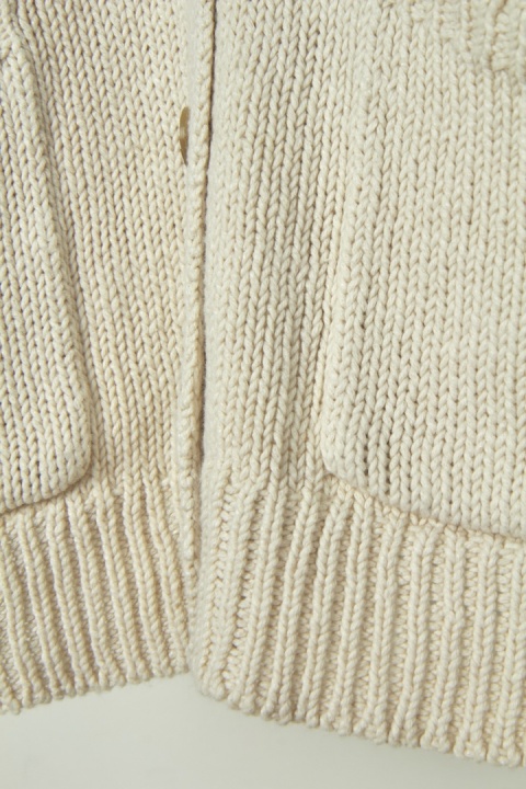 WHITE STUFF mięciutki sweter bawełna len rozpinany 38/40