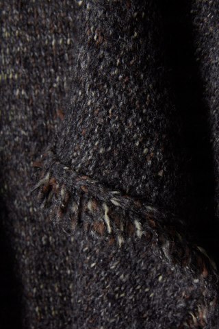 360SWEATER - śliczny sweter narzutka melanż - M