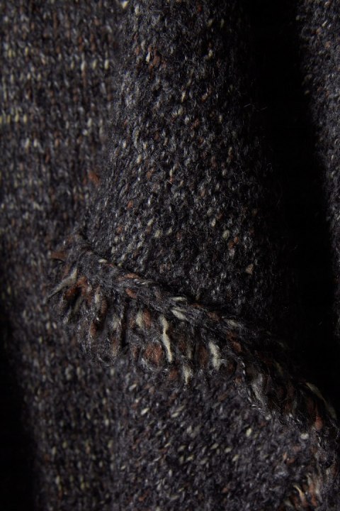 360SWEATER - śliczny sweter narzutka melanż - M