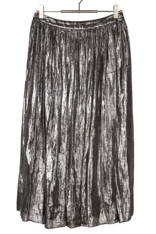 ALICE+OLIVIA - luksusowa spódnica srebrny jedwab - 36