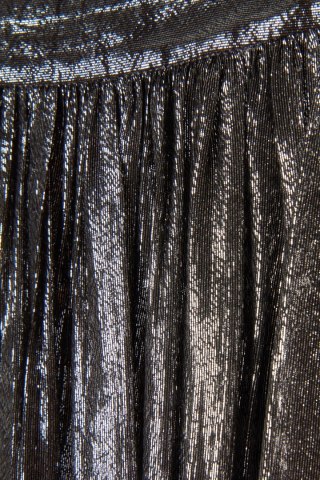 ALICE+OLIVIA - luksusowa spódnica srebrny jedwab - 36