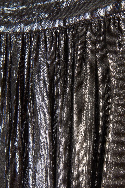 ALICE+OLIVIA - luksusowa spódnica srebrny jedwab - 36