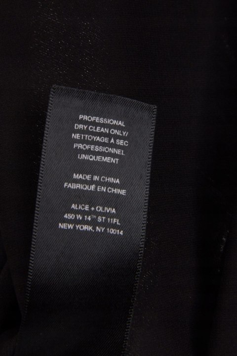 ALICE+OLIVIA - luksusowa spódnica srebrny jedwab - 36