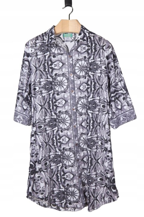 ANTICA SANTORIA by GIACOMO CINQUE śliczna sukienka fantastyczne wzory L