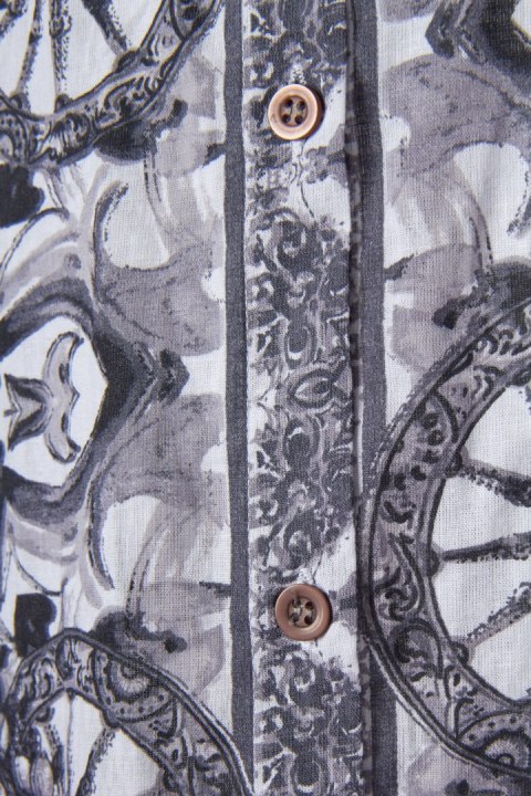 ANTICA SANTORIA by GIACOMO CINQUE śliczna sukienka fantastyczne wzory L