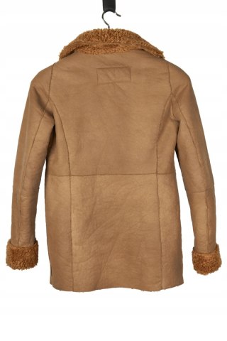 ARMANI JEANS - ciepły płaszcz kożuch - 38