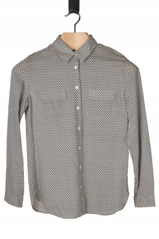 BENETTON - śliczna bluzka koszulowa ciekawy wzór - 36